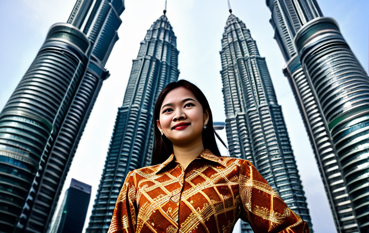 **

A professional Malaysian businesswoman in a modest batik dress, standing in front of the Petronas Twin Towers in Kuala Lumpur, fully clothed, appropriate attire, safe for work, perfect anatomy, natural proportions, professional photography, high quality.

**