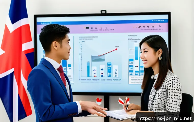 JLPT 자격증으로 일본 회사 이직 성공하기 - A professional Malaysian office setting showcasing a diverse group of young adults in business attir...